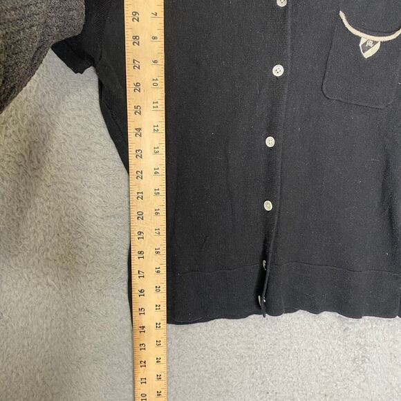 Vintage Ralph Lauren Polo Sport womens cashmere blend short sleeve preppy button - Picture 7 of 9